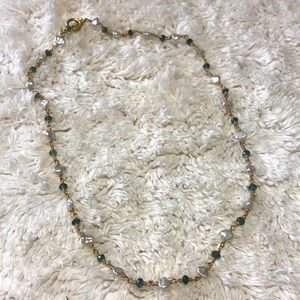 Freshwater pearl and beaded necklace